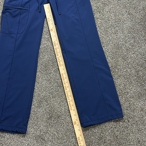 Cherokee infinity straight leg drawstring cargo pants navy small Nurse scrubs - Picture 2 of 10